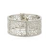 Image 3 : 14KT White Gold 1.59ctw Diamond Bangle Bracelet