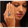 Image 5 : 14KT Rose and White Gold 3.10ct Tanzanite and Diamond Ring
