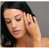 Image 1 : 14KT Yellow Gold 11.83ctw Ruby and Diamond Ring