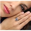 Image 3 : 14KT White Gold 1.18ct Tanzanite and Diamond Ring