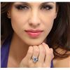 Image 5 : 14KT White Gold 1.18ct Tanzanite and Diamond Ring