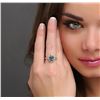 Image 2 : 14KT White Gold GIA Certified 2.16ct Alexandrite and Diamond Ring