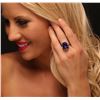 Image 3 : 14KT White Gold 16.98ct Tanzanite and Diamond Ring