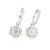 Image 3 : 14KT White Gold 4.92ctw Diamond Earrings