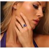 Image 5 : 14KT Two-Tone Gold 3.28ct Tanzanite and Diamond Ring