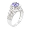 Image 7 : 14KT White Gold 1.43ct Tanzanite and Diamond Ring