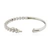 Image 6 : 14KT White Gold 2.30ctw Diamond Bangle Bracelet