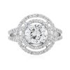 Image 1 : 14KT White Gold 1.54ctw Diamond Ring