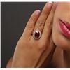 Image 5 : 14KT Rose Gold 7.59ct Ruby and Diamond Ring