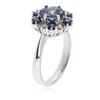 Image 7 : 14KT White Gold 1.50ct Tanzanite, Sapphire and Diamond Ring