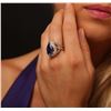 Image 5 : 14KT Yellow Gold 7.74ct GIA Cert Tanzanite and Diamond Ring