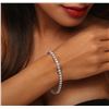 Image 5 : 14KT White Gold 4.40ctw Diamond Tennis  Bracelet