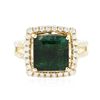 Image 3 : 14KT Yellow Gold 5.34ct Emerald and Diamond Ring