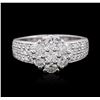 Image 3 : 14KT White Gold 1.32ctw Diamond Ring