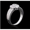 Image 7 : 14KT White Gold 1.32ctw Diamond Ring