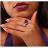 Image 5 : 14KT Yellow Gold 6.50ct Tanzanite and Diamond Ring