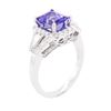 Image 7 : 14KT White Gold 2.29ct Tanzanite and Diamond Ring