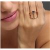 Image 6 : 14KT Rose Gold 0.55ct Sapphire Ring