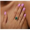 Image 5 : 14KT Yellow Gold 2.50ct Emerald and Diamond Ring