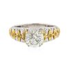 Image 1 : 18KT Two-Tone Gold 2.05ctw Diamond Ring