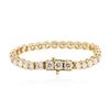 Image 4 : 14KT Yellow Gold 15.54ctw Diamond Bracelet