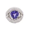 Image 1 : 14KT White Gold 2.94ct Tanzanite and Diamond Ring