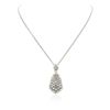 Image 3 : 14KT White Gold 5.96ctw Diamond Pendant With Chain