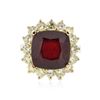 Image 3 : 14KT Yellow Gold 9.79ct Ruby and Diamond Ring