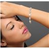 Image 2 : 14KT Yellow Gold 11.79ctw Aquamarine and Diamond Bracelet
