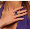 Image 2 : 14KT White Gold 8.71ct Tanzanite and Diamond Ring