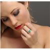 Image 2 : 18KT White Gold 1.48ct Emerald and Diamond Ring