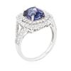 Image 7 : 14KT White Gold 2.30ct Tanzanite and Diamond Ring