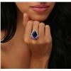 Image 1 : 14KT White Gold GIA Certified 20.06ct Tanzanite and Diamond Ring