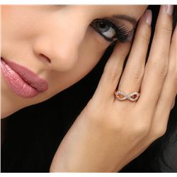 14KT Rose Gold 0.37ctw Diamond Ring