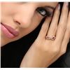 Image 1 : 14KT Rose Gold 0.37ctw Diamond Ring