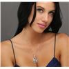 Image 1 : 14KT White Gold 1.00ctw Diamond Pendant With Chain