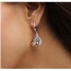 Image 1 : 14KT Two-Tone Gold 0.53ctw Diamond Earrings