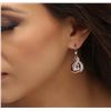 Image 2 : 14KT Two-Tone Gold 0.53ctw Diamond Earrings
