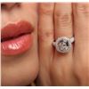 Image 1 : 18KT White Gold 1.15ctw Diamond Ring