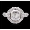 Image 3 : 18KT White Gold 1.15ctw Diamond Ring