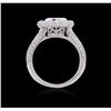 Image 4 : 18KT White Gold 1.15ctw Diamond Ring