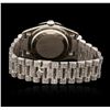 Image 2 : Gents 18KT White Gold 6.00ctw Diamond Super President DayDate Wristwatch