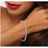 Image 5 : 14KT White Gold 6.98ctw Diamond Tennis  Bracelet
