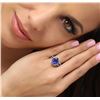 Image 1 : 14KT White Gold 5.00ct Tanzanite and Diamond Ring
