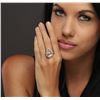 Image 1 : 14KT Two-Tone Gold 8.86ct Morganite and Diamond Ring