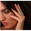 Image 5 : 14KT Yellow Gold 0.83ct Emerald and Diamond Ring
