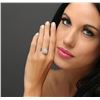 Image 3 : 14KT White Gold 1.04ctw Diamond Ring