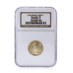 1996-W $10 American Gold Eagle 1/4 oz Gold Coin NGC MS69