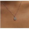 Image 4 : 18KT White Gold 1.37ctw Diamond Pendant With Chain