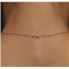 Image 5 : 18KT White Gold 1.37ctw Diamond Pendant With Chain